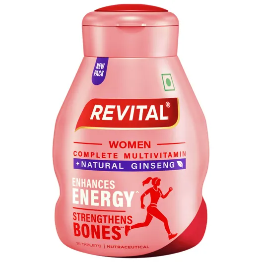Revital Woman Complete Multivitamin with Natural Ginseng, 30 Tablets