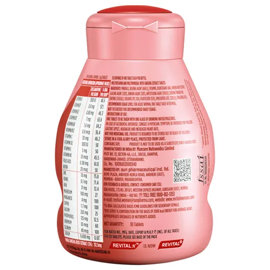 Revital Woman Complete Multivitamin with Natural Ginseng, 30 Tablets - Image 2