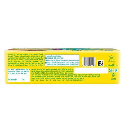 Pampers New Baby Taped Diapers (Up to 5 kg), 72 Count - Image 2